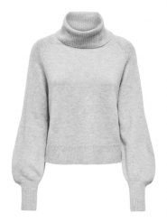 ONLY Sweter w kolorze szarym rozmiar: L. Szare golfy damskie Only, l, bez wzorów, bez ramiączek. Za 85.45 zł.