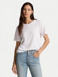 Polo Ralph Lauren T-Shirt 211891561001 Biały Relaxed Fit. Białe t-shirty damskie Polo Ralph Lauren, xs, bez wzorów, z bawełny, bez kołnierzyka. Za 419.99 zł.