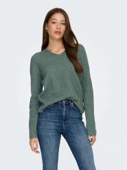 ONLY Sweter w kolorze turkusowym rozmiar: S. Niebieskie swetry klasyczne damskie Only, s, prążkowane, bez kołnierzyka. Za 92.42 zł.
