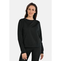 Bawełniana bluza damska z okrągłym dekoltem Teyli Ellis. Czarne bluzy damskie Teyli, l, bez wzorów, z bawełny, bez kaptura. Za 229.99 zł.