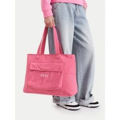 Torebka Roxy. Czerwone shopper bag Roxy, bez dodatków. Za 79.99 zł.