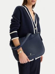 Beverly Hills Polo Club Torebka CWB-BHPC-C-005-07 Granatowy. Niebieskie torebki klasyczne damskie Beverly Hills Polo Club, z materiału, bez dodatków. Za 219.99 zł.