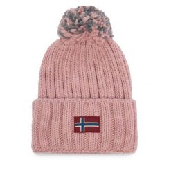 Czapka Napapijri. Czerwone czapki damskie Napapijri, na zimę, bez wzorów. Za 219.99 zł.