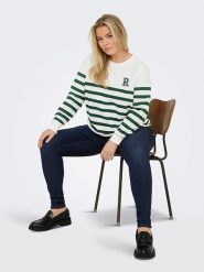 ONLY Dżinsy - Skinny fit - w kolorze granatowym rozmiar: 42/L32. Niebieskie rurki damskie Only, z aplikacjami, z materiału. Za 105.38 zł.