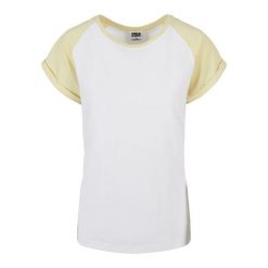 Koszulka damska Urban Classics Contrast Raglan. Białe bluzki damskie Urban Classics, bez wzorów, bez kołnierzyka, bez ramiączek. Za 93.00 zł.