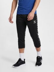 Spodenki sportowe do piłki noznej dla dorosłych Hummel Authentic 3/4 Pant. Czarne spodenki sportowe damskie Hummel, m, bez wzorów, z materiału, z standardowym stanem, na fitness i siłownię. Za 181.50 zł.