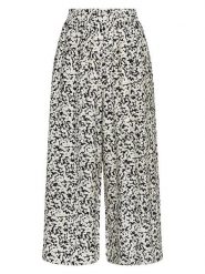 MOSS COPENHAGEN Spodnie "Jusia" w kolorze kremowo-czarnym rozmiar: XL. Brązowe spodnie materiałowe damskie Moss Copenhagen, bez wzorów, z materiału. Za 135.49 zł.