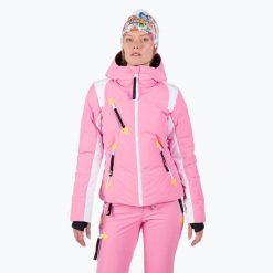 Kurtka narciarska damska Rossignol Pilot Down Jkt. Czerwone kurtki damskie Rossignol, na zimę, l, bez wzorów, z elastanu, bez kaptura. Za 3,949.00 zł.