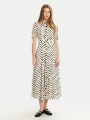 Marella Sukienka codzienna Lorenzo 2513221141 Écru Regular Fit. Sukienki damskie Marella, bez wzorów, z wiskozy, bez ramiączek. Za 1,569.00 zł.