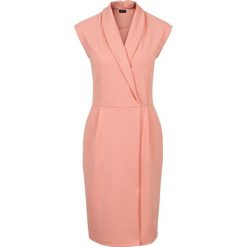 Sukienka bonprix łososiowy. Brązowe sukienki damskie bonprix, z dzianiny, eleganckie. Za 129.99 zł.