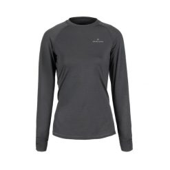 Koszulka termiczna damska Lanapura 1 merino. Szare koszulki damskie Bergson, bez wzorów, bez kołnierzyka, bez ramiączek. W wyprzedaży za 245.00 zł.