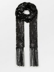 Becksöndergaard Szal "Beryl" w kolorze czarnym - 170 x 8 cm rozmiar: onesize. Czarne szaliki damskie Becksöndergaard, bez wzorów. Za 82.64 zł.