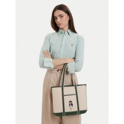 Torebka Polo Ralph Lauren. Brązowe torebki klasyczne damskie Polo Ralph Lauren, bez dodatków. Za 1,199.00 zł.