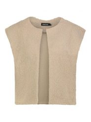 Sublevel Kamizelka w kolorze beżowym rozmiar: M/L. Brązowe kamizelki damskie Sublevel, l, bez wzorów, bez kaptura. Za 140.20 zł.