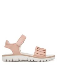 Primigi Sandały 1389100 S Różowy. Czerwone sandały dziewczęce Primigi, ze skóry, bez obcasa, bez zapięcia. Za 229.99 zł.