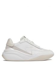 Calvin Klein Sneakersy Cloud Wedge Lace Up-Pearlized HW0HW02040 Biały. Białe obuwie sportowe damskie Calvin Klein, ze skóry, bez zapięcia. Za 489.99 zł.