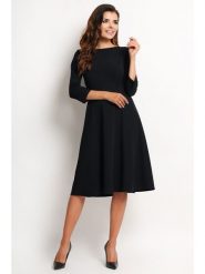 Awama Sukienka w kolorze czarnym rozmiar: XL. Czarne sukienki damskie Awama, bez wzorów, bez ramiączek. Za 114.44 zł.