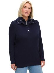 WITT WEIDEN Sweter w kolorze granatowym rozmiar: 42. Niebieskie swetry klasyczne damskie WITT WEIDEN, ze skóry, bez kołnierzyka. Za 43.99 zł.