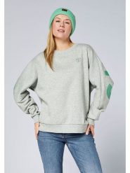 Chiemsee Bluza w kolorze szaro-zielonym rozmiar: L. Szare bluzy damskie Chiemsee, l, bez wzorów, z bawełny, bez kaptura. Za 105.38 zł.