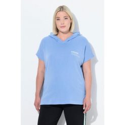 Damskie Bluza funkcyjna szybkoschnąca kaptur bez rękawów. Niebieskie bluzy damskie Ulla Popken, plus size, bez wzorów, z bawełny, bez kaptura. Za 239.99 zł.