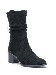 Foreverfolie Botki w kolorze czarnym rozmiar: 37. Czarne botki damskie Foreverfolie, eleganckie, bez obcasa, bez zapięcia. Za 165.95 zł.