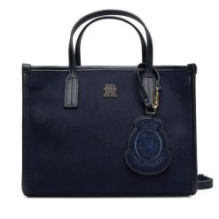 Torebka Tommy Hilfiger. Niebieskie torebki klasyczne damskie Tommy Hilfiger, bez dodatków. Za 389.99 zł.