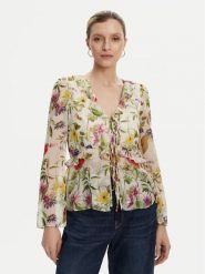 French Connection Bluzka 72YOK Kolorowy Regular Fit. Bluzki damskie French Connection, bez wzorów, z syntetyku, bez kołnierzyka, bez ramiączek. Za 199.99 zł.
