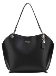 Guess Shopper bag w kolorze czarnym - 40 x 34 x 20 cm rozmiar: onesize. Czarne shopper bag Guess, z aplikacjami, z materiału, na ramię, bez dodatków. Za 510.95 zł.