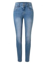 Timezone Dżinsy "Enya" - Slim fit - w kolorze błękitnym rozmiar: W30/L32. Niebieskie jeansy damskie Timezone. Za 136.13 zł.