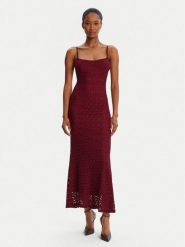 Bardot Sukienka koktajlowa Adoni Mesh 57998DB1 Bordowy Regular Fit. Czerwone sukienki damskie Bardot, bez wzorów, z meshu, wizytowe, bez ramiączek. Za 339.99 zł.