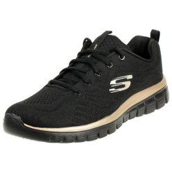 Buty do chodzenia damskie, Skechers Graceful-Get Connected. Czarne obuwie sportowe treningowe Skechers, z materiału, trekkingowe, Skechers Sport. Za 289.99 zł.