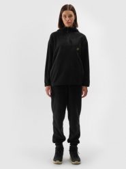 4F Spodnie dresowe polarowe damskie - czarne M. Czarne spodnie dresowe damskie 4F, bez wzorów, z dresówki. W wyprzedaży za 59.99 zł.