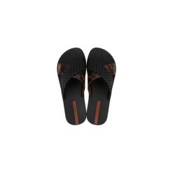 Klapki damskie Ipanema Sense Slide. Czarne klapki damskie Ipanema, bez wzorów, bez obcasa, bez zapięcia. Za 129.99 zł.