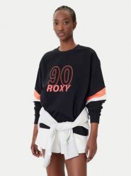 Roxy Bluza Essential Energy ERJFT04994 Czarny Regular Fit. Czarne bluzy damskie Roxy, m, bez wzorów, z bawełny, bez kaptura. Za 299.99 zł.