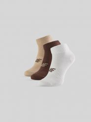 4F Skarpetki krótkie (3-pack) damskie - multikolor 39-42. Skarpetki damskie 4F, bez wzorów. Za 49.99 zł.