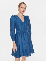 IVY OAK Sukienka letnia Nicky IO1123S7557 Granatowy Regular Fit. Niebieskie sukienki damskie IVY & OAK, bez wzorów, z wiskozy, bez ramiączek. Za 709.99 zł.