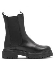 Lasocki Botki RST-WHETHER-02 Czarny. Czarne botki damskie Lasocki, ze skóry, bez obcasa, na płaskiej podeszwie, bez zapięcia. Za 269.99 zł.