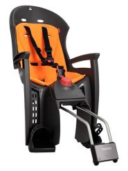 Hamax Fotelik rowerowy "Siesta" w kolorze pomarańczowo-czarnym - 9 m+ rozmiar: onesize. Czarne foteliki rowerowe HAMAX. Za 424.95 zł.