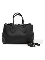 Lia Biassoni Skórzany shopper bag w kolorze czarnym - 42 x 29 x 15 cm rozmiar: onesize. Czarne shopper bag Lia Biassoni, bez wzorów, z materiału, przez ramię, bez dodatków. Za 362.85 zł.