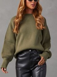 LA Angels Sweter w kolorze khaki rozmiar: L. Brązowe swetry klasyczne damskie LA Angels, l, bez kołnierzyka. Za 152.99 zł.