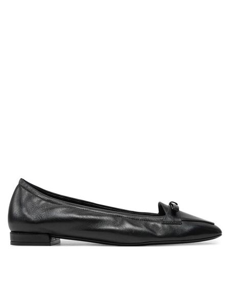 Stuart Weitzman Baleriny Tully Loafer SI484 Czarny. Czarne balerinki damskie Stuart Weitzman, bez wzorów, ze skóry. Za 789.99 zł.
