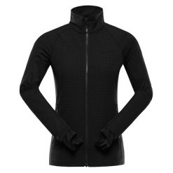 Bluza damska turystyczna szybkoschnąca Alpine Pro Querta 2. Czarne bluzy damskie Alpine Pro, xl, bez wzorów, z elastanu, bez kaptura. Za 209.00 zł.