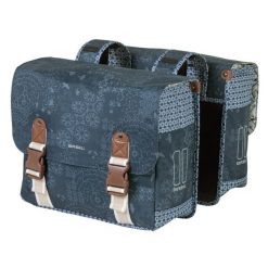 Podwójna sakwa „Boheme-Double. Niebieskie shopper bag BASIL, bez wzorów, bez dodatków. Za 373.95 zł.