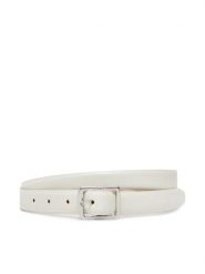 Calvin Klein Pasek Damski Classic Square Buckle Belt 20Mm LV04F7036G Biały. Białe paski damskie Calvin Klein, bez wzorów, ze skóry. Za 149.99 zł.