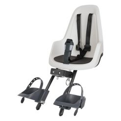 Fotelik rowerowy GO Mini dla dzieci. Białe foteliki rowerowe BOBIKE. Za 299.99 zł.