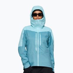 Kurtka przeciwdeszczowa damska NORRONA Falketind Dri1. Niebieskie kurtki damskie NORRONA, l, bez wzorów, z materiału, bez kaptura. Za 1,349.00 zł.