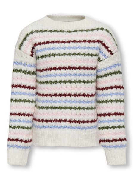 Kids ONLY Sweter 15276106 Écru Regular Fit. Swetry dziewczęce Kids Only, bez wzorów, z syntetyku, bez kołnierzyka, bez ramiączek. Za 79.99 zł.