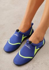 Niebiesko-Zielone Wsuwane Buty Sportowe do Wody z Elastyczną Cholewką Vetilore. Niebieskie obuwie sportowe casual damskie Renee, bez zapięcia. Za 49.99 zł.