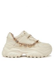 Buffalo Sneakersy Bliss Chain 1636295 Écru. Obuwie sportowe damskie Buffalo, ze skóry, bez zapięcia. Za 319.99 zł.