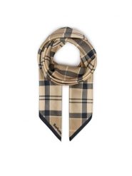 Barbour Chusta Kinsale LSC0490NY18 Beżowy. Brązowe chusty damskie Barbour, bez wzorów, z poliesteru. Za 179.99 zł.